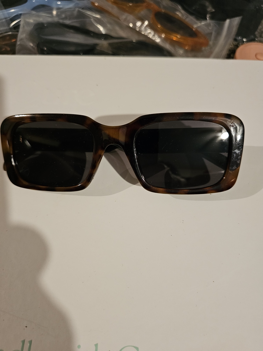 Women’s Rectangular Tortoiseshell Sunglasses - Brown